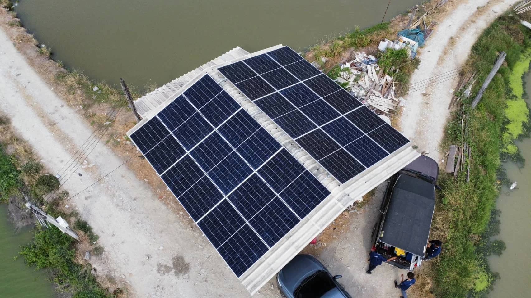 Solar Rooftop Pratuang fish Farm