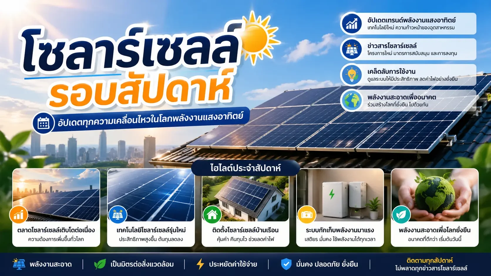 บทความโซล่าเซลล์รอบโลก 5 เรื่อง